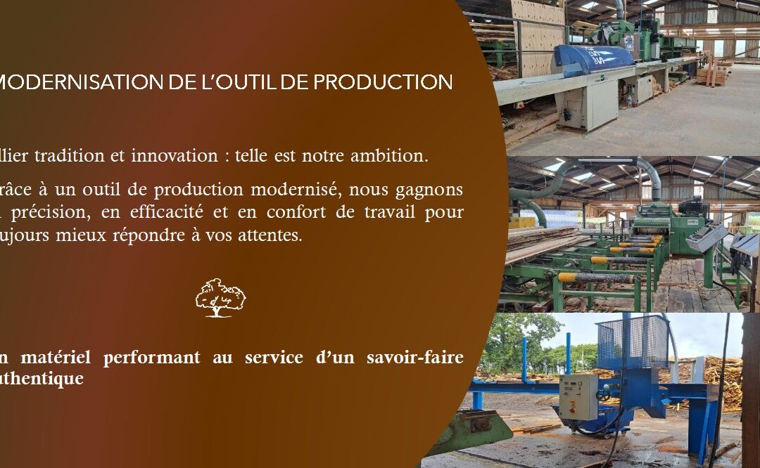 #Outildeproduction #modernisation #ConfortAuTravail #savoirfairelocal #scierie #boislocal…