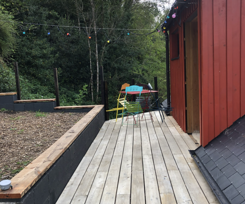 Terrasse châtaignier AVANT/APRES